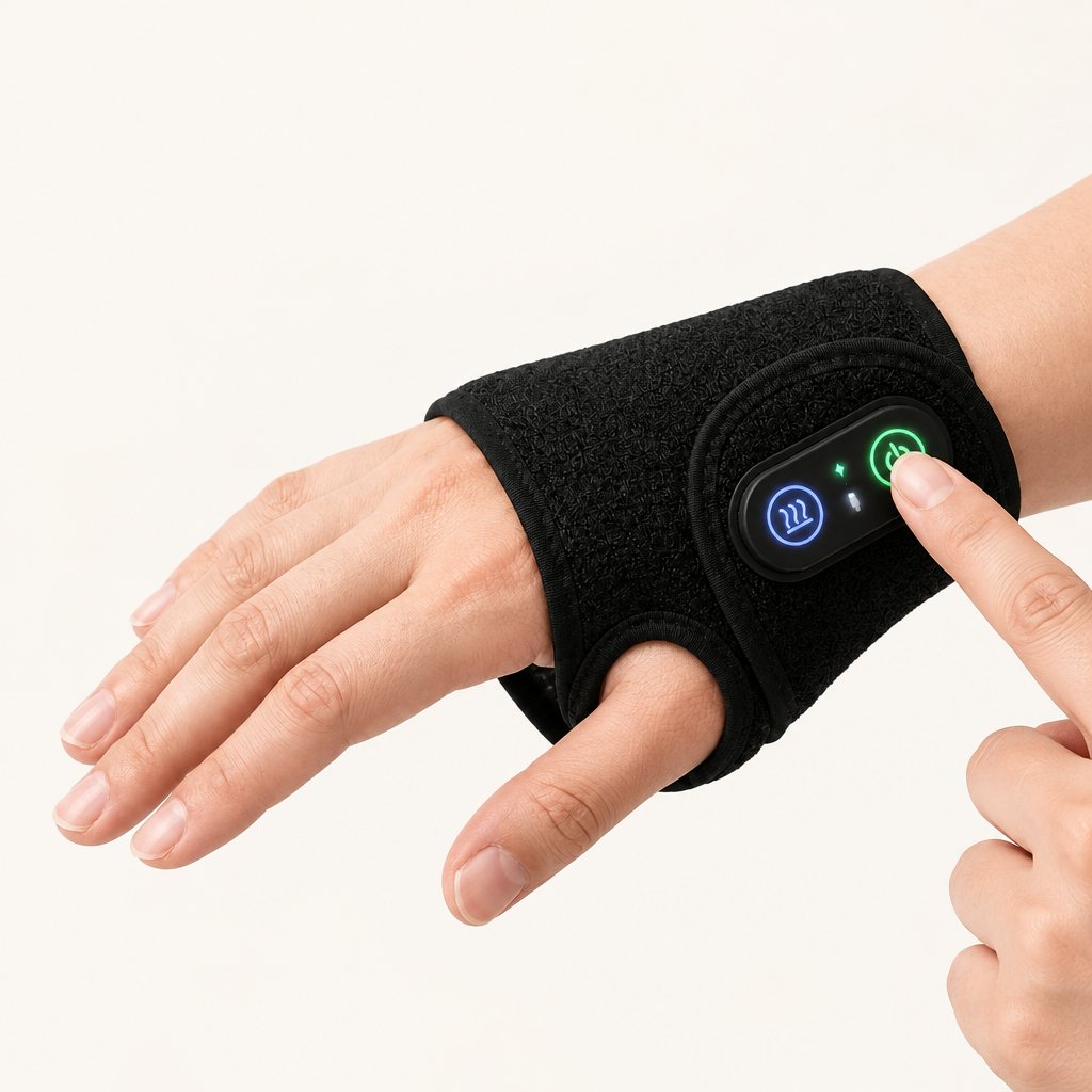 Pressing the button on Vantrel Wrap